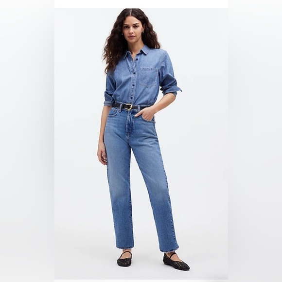 Madewell The Petite '90s Straight Crop Jean SZ 25 P - Picture 1 of 10